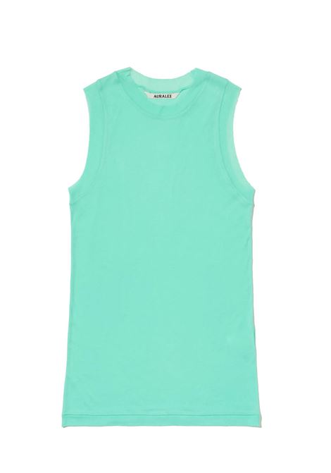 shher tank top woman teal AURALEE | A00T04HFAQUA GREEN